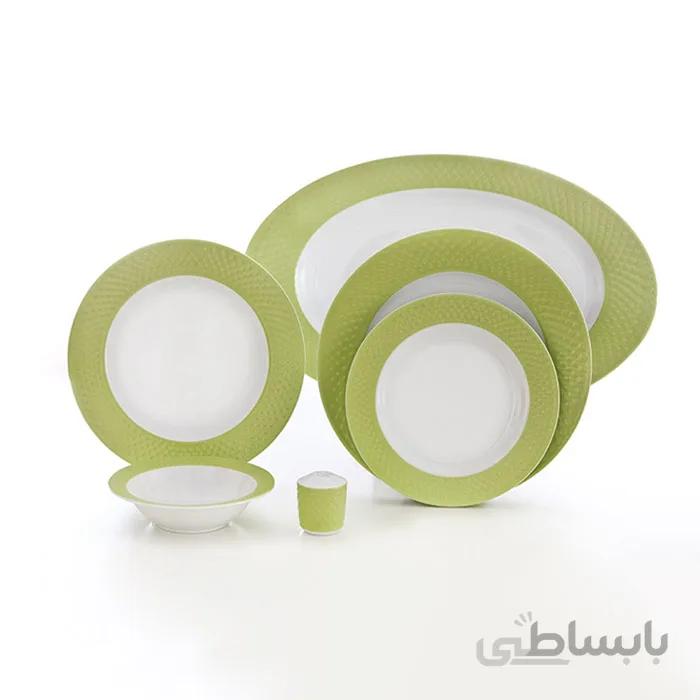 سرویس چینی 6 نفره زرین طرح پسته رادیانس ا کد کالا 1429_254