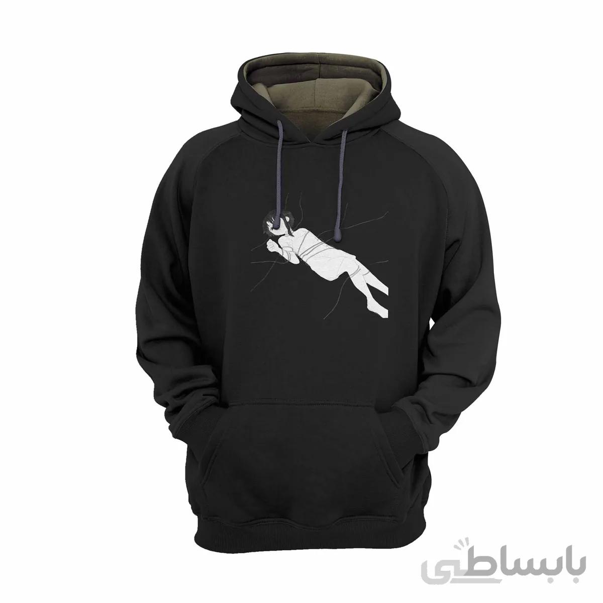 هودی مشکی طرح انیمه تجربیات سریالی لین Serial Experiments Lain کد KCT10462 کد 284998