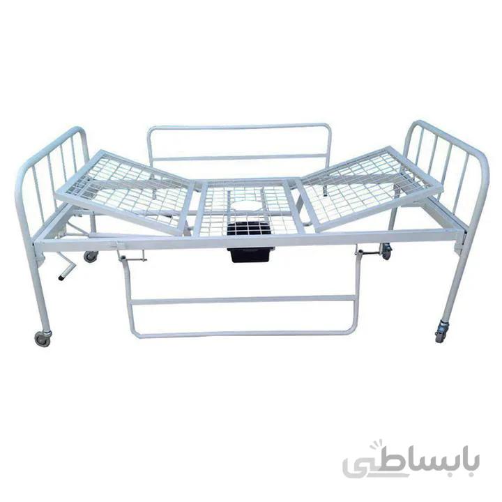 تخت بیمار دو شکن مکانیکی مدل کیان