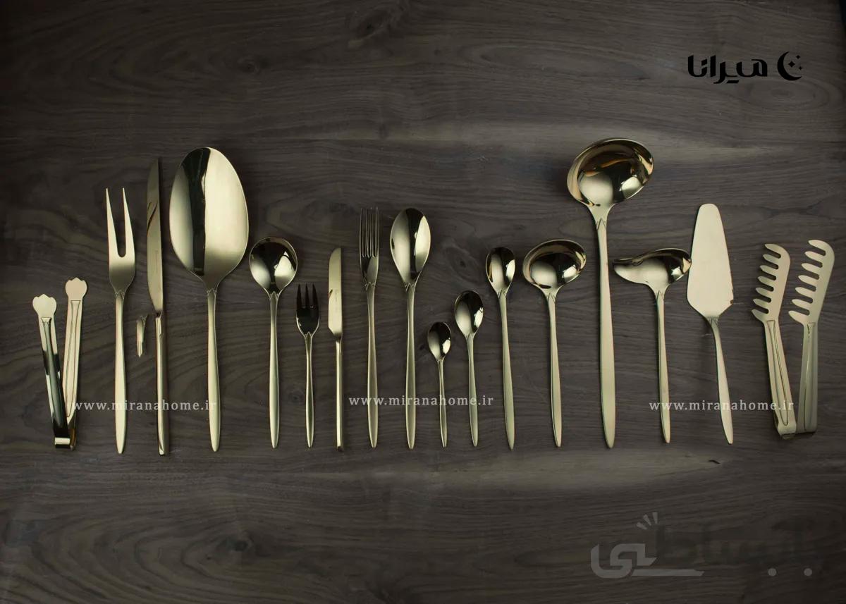 سرویس قاشق چنگال 30 نفره دسته مات برند رزنتال مدل چلسی Set-pics