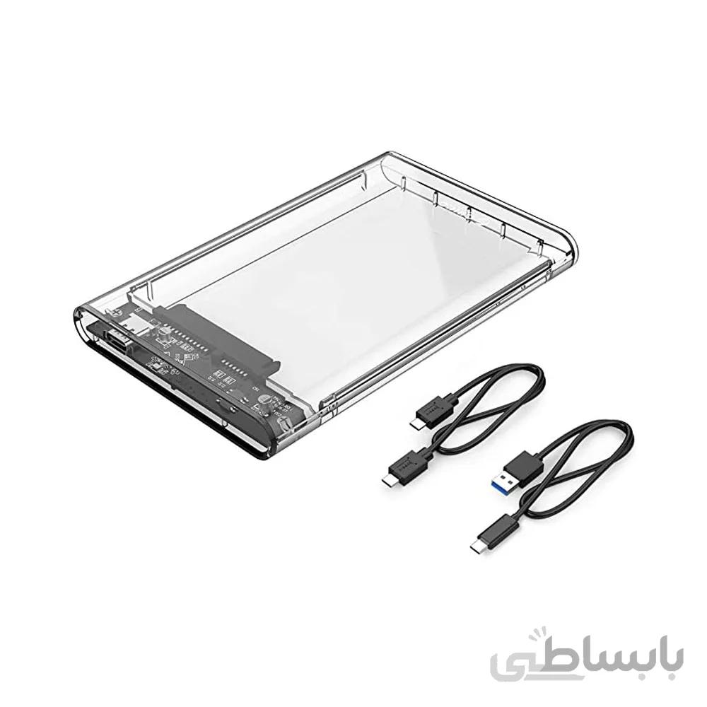 باکس هارد اینترنال به اکسترنال اوریکو Orico 2.5 inch Type-C Hard Drive Enclosure 2139C3-G2 ا ORICO 2139C3-G2 4TB SATA 2.5 INCH USB3.1 GEN2 USB-C / TYPE-C INTERFACE TRANSPARENT HARD DRIVE ENCLOSURE