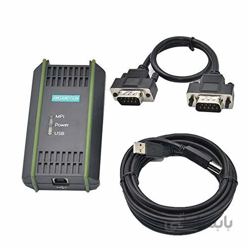 کابل USB Amsamotion کابل USB مناسب برای زیمنس S7-200 300 400 PLC USB 6GK1571-0BA00-0AA0 آداپتور کامپیوتر کابل USB پورت USB کابل برنامه نویسی USB 6GK15710BA000AA0 کابل دانلود