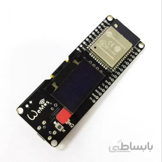 برد توسعه Wemos دارای هسته وای فای ESP32 و نمایشگر OLED