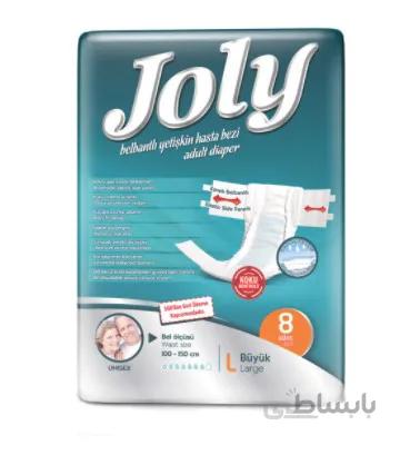 پوشینه چسبی بزرگسال جولی سایز Large بسته بندی ۸ عددی -کارتن ۶ عددی