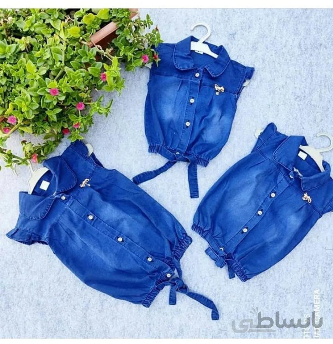 شومیز دخترانه تابستانه نخی قرمز / 35