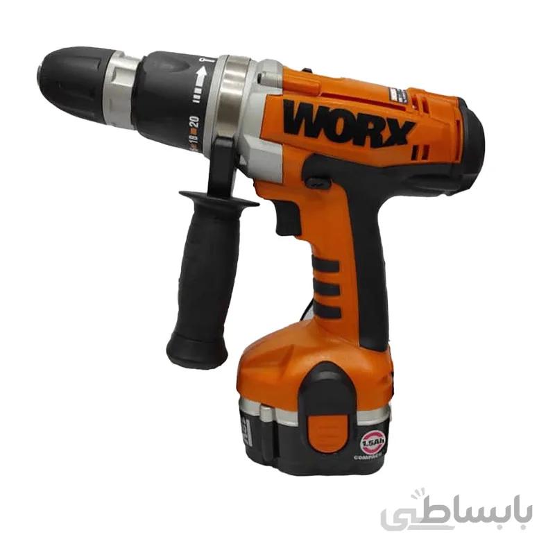 دریل شارژی 18 ولت ورکس مدل WX 369.3 ا Worx WX 369.3 cordless drill