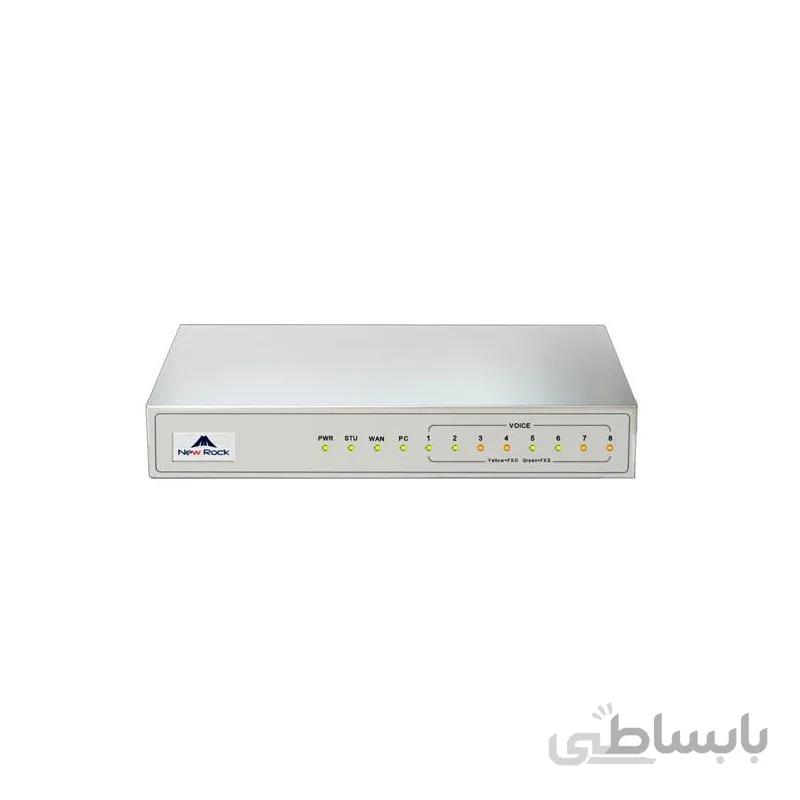 گیتوی ویپ MX8A-8S نیوراک ا NewRock VoIP Gateway MX8A-8S