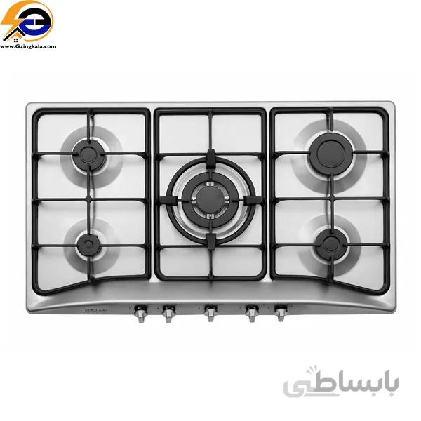 اجاق گاز صفحه ای استیل البرز مدل ۵۹۵۶S ا Alborz steel plate stove model 5956S