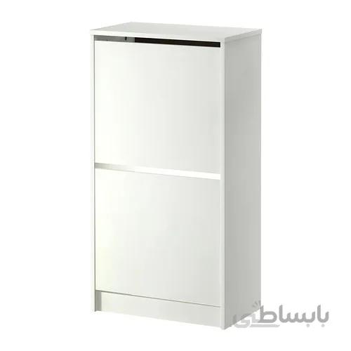 جاکفشی 2 طبقه سفید ایکیا BISSA