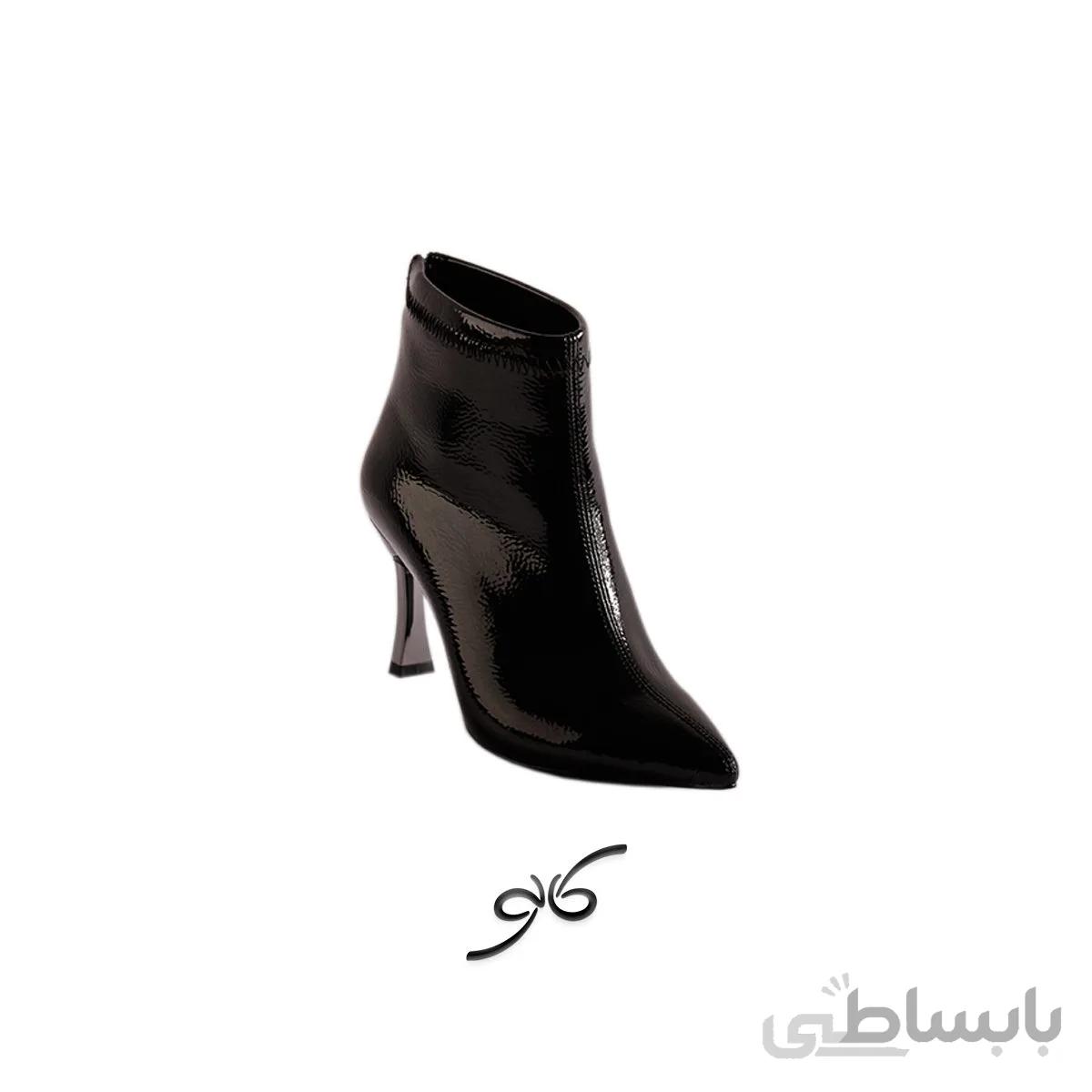 نیم بوت مجلسی پاشنه دار نگینی - 220