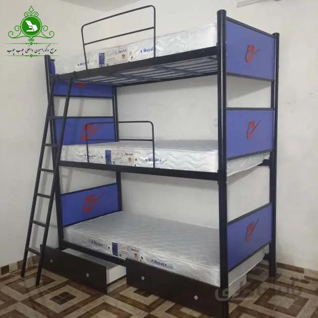 تخت خواب سه طبقه مدل اسپرت