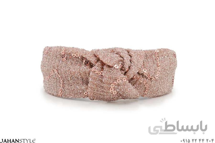 تل موی لمه پولکی رنگ گلبهی