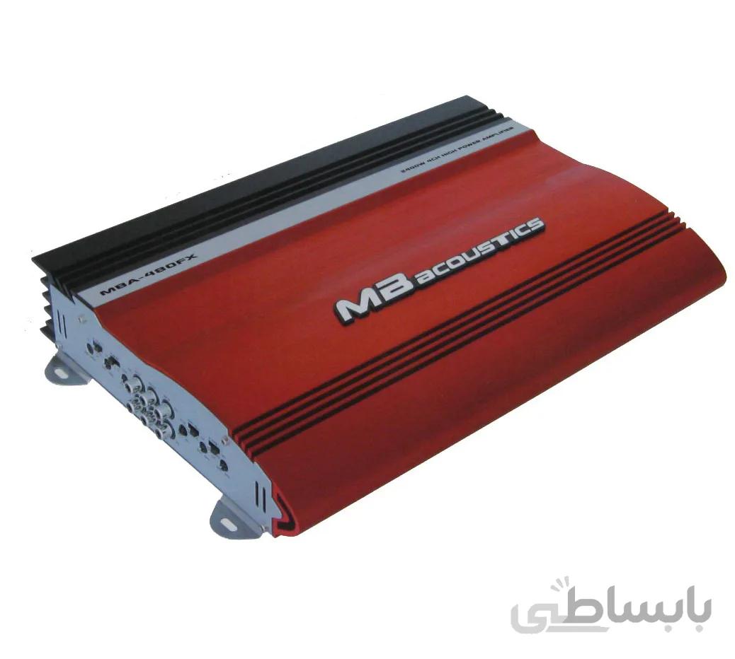 آمپلی فایر ۴ کانال ام بی آکوستیک مدل MBA 480FX