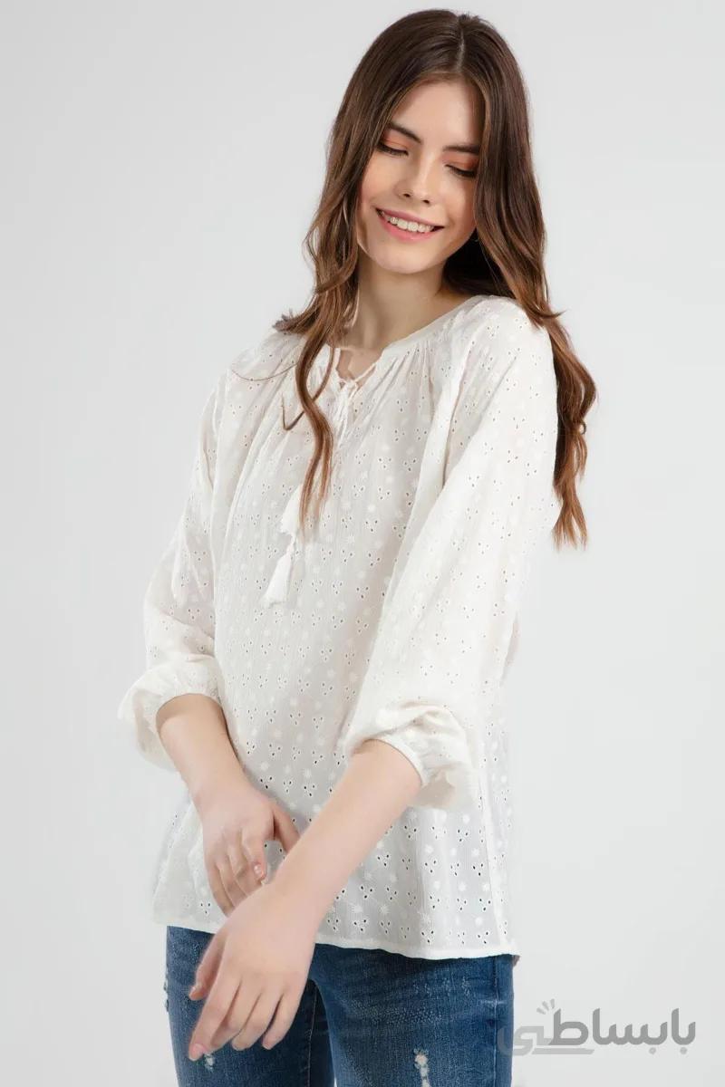 Pattaya بلوز آستین دار گردن زنانه ۳/۴ Y20s110-0385