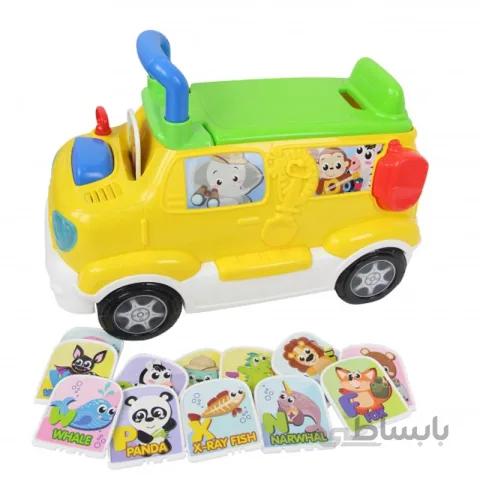 واکر موزیکال دو کاره کودک طرح ماشین همراه کارت آموزشی Winfun کد 000864
