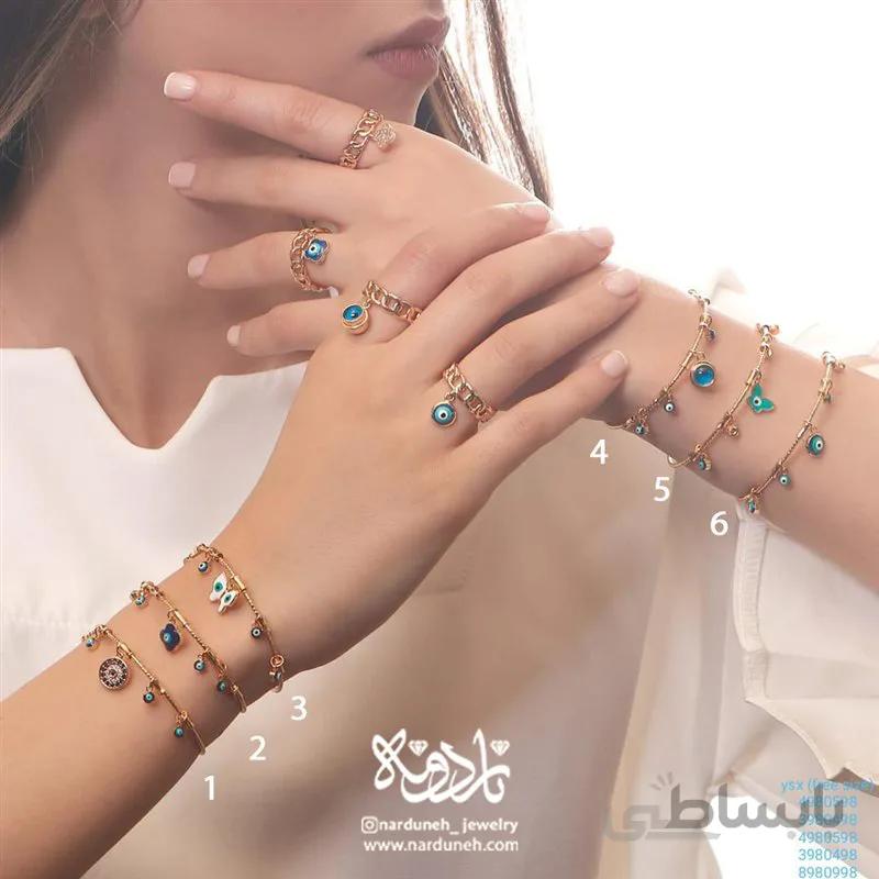 دستبند النگویی چشم زخم
