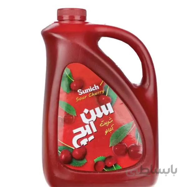 شربت آلبالو 2 لیتری سن ایچ در کارتن 4 عددی ا cherry-syrup-2lit