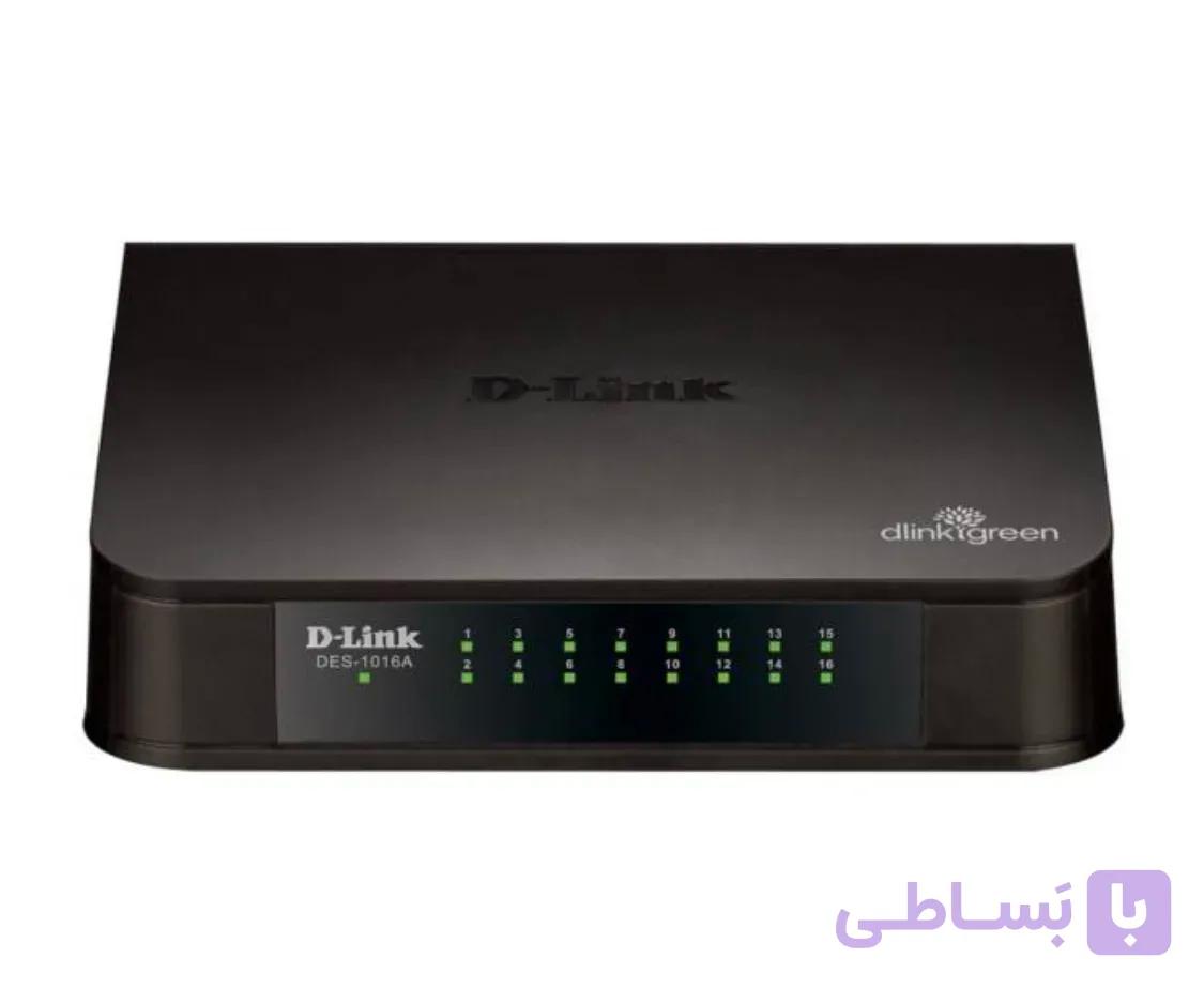 سوییچ 16 پورت غیر مدیریتی و مگابیتی دی-لینک مدل DES-1016A