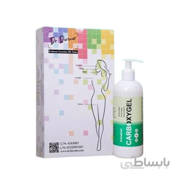 ژل کربوکسی تراپی آلفا بیسابولول دکتر درمر حجم 425 میلی لیتر