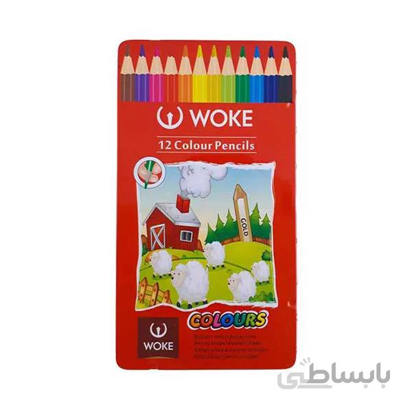مدادرنگی 12 تایی فلزی وک woke