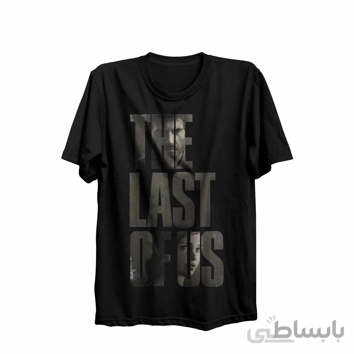 تیشرت یقه گرد مشکی طرح بازی The Last Of Us کدKCT10435