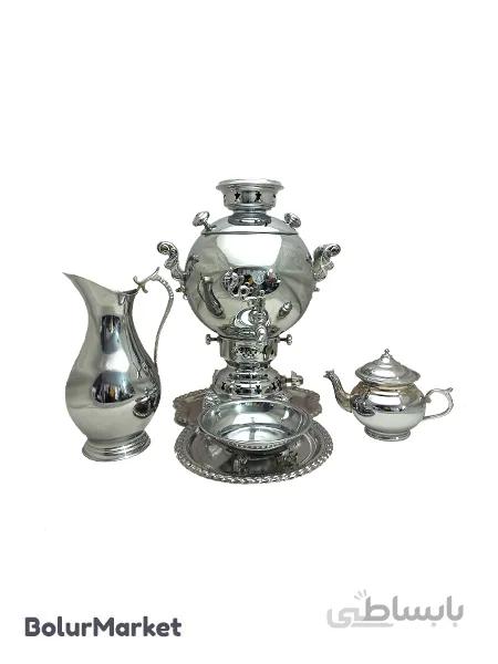 سرویس سماور طوفان ۶ لیتر تخم مرغی ساده