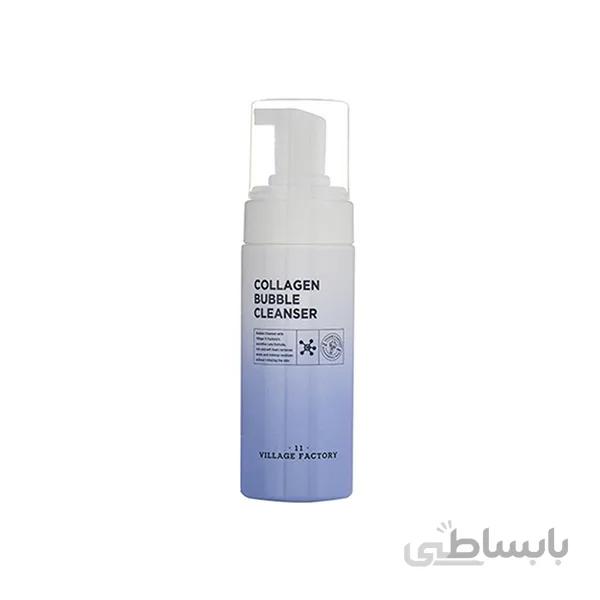 کلینزر حبابی کلاژن ویلیج 11 فکتوری ا Collagen Bubble Collagen Village