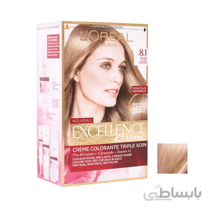 رنگ موی لورال Loreal شماره 8 1 مدل Loreal Excellence