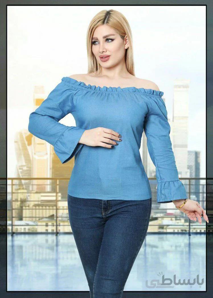 بلوز زنانه مدل یقه قایقی