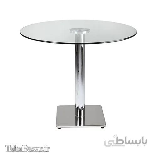 میز نهار خوری پایه کروم راحتیران مدل B910