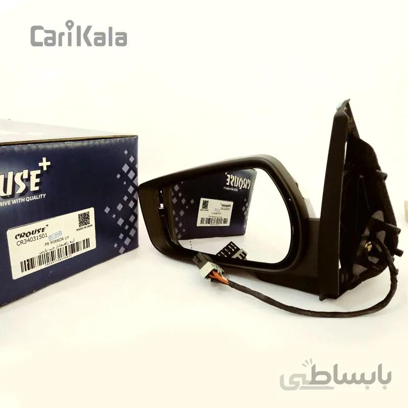 آینه برقی چپ پژو پارس لنزدار تاشو دستی P9 کروز
