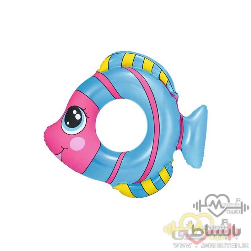 تیوب شنای کودک طرح ماهی آبی