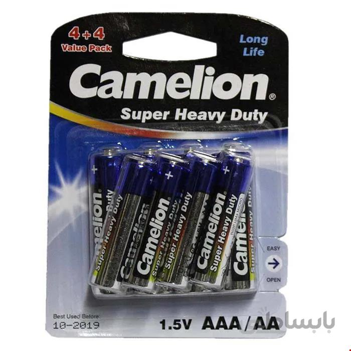 پک ۴+۴ باتری قلم AA و نیم قلم Camelion AAA
