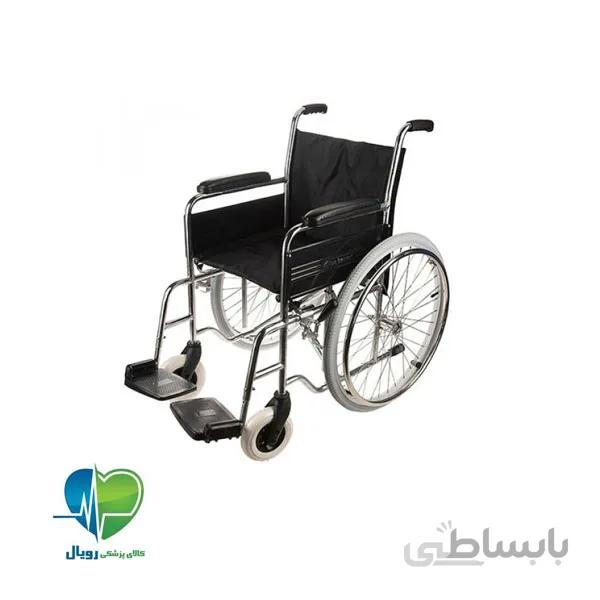 ویلچر ارتوپدی تاشو ایران بهکار 703 چرخ عقب توپر رنگی ا Iran Behkar 703 Orthopedic Weelchair