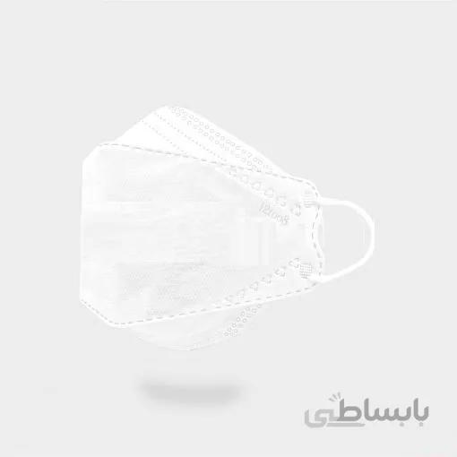 ماسک سه بعدی 3D پرو سفید دوازده رو هشت هف بسته سلفونی 10 عددی