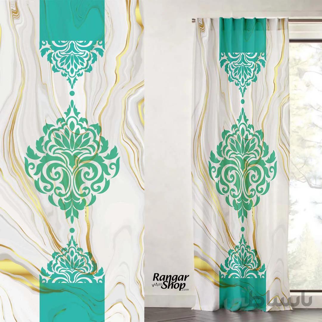 پرده طرح سنگ مرمر با طرح سنتی