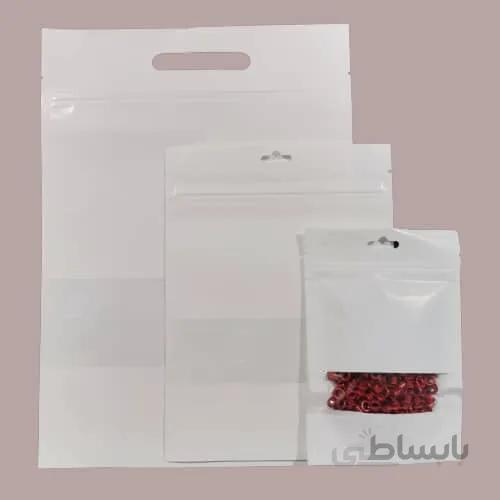 پاکت سفید گلاسه پنجره دار