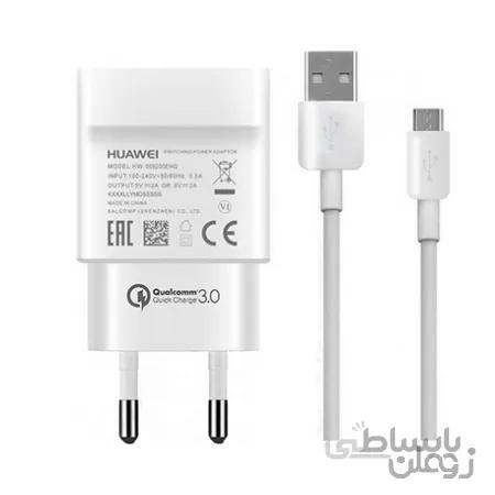 شارژر دیواری هوآوی مدل HW-059200EHQ به همراه کابل تبدیل MicroUSB
