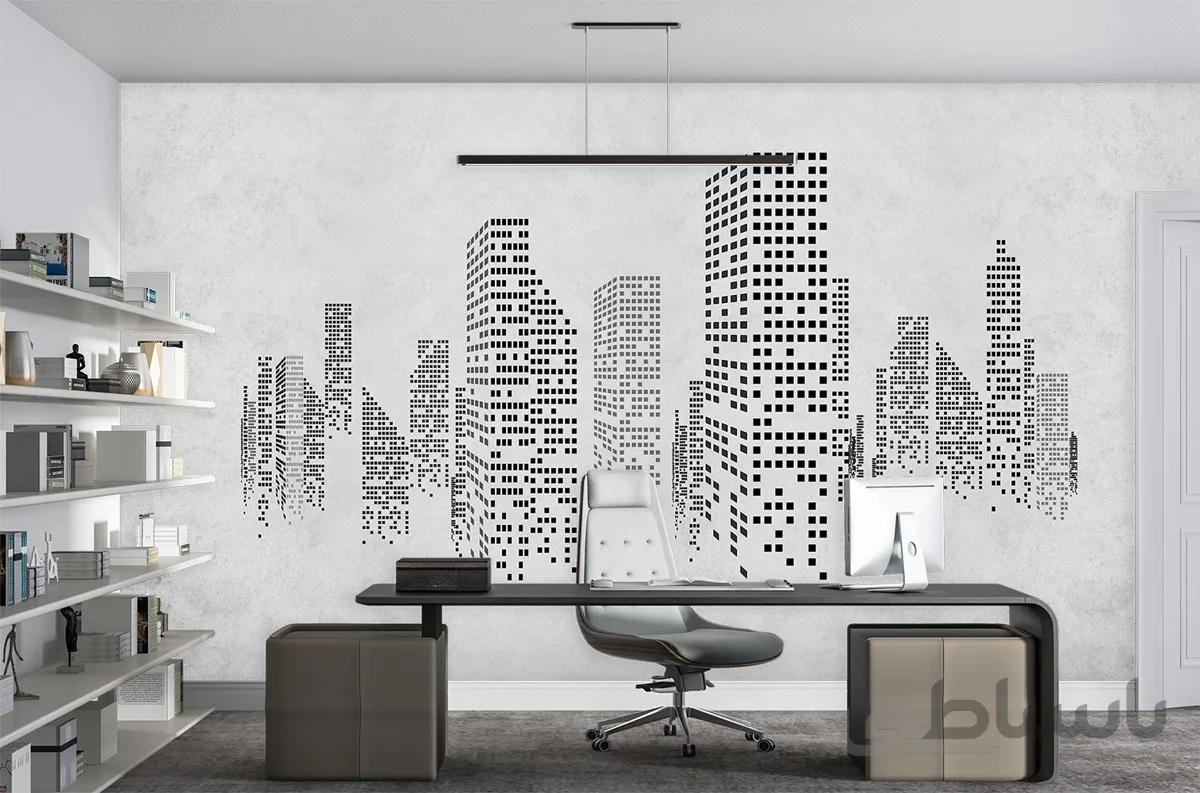 پوستر دیواری ساختمان مدرن W10029500