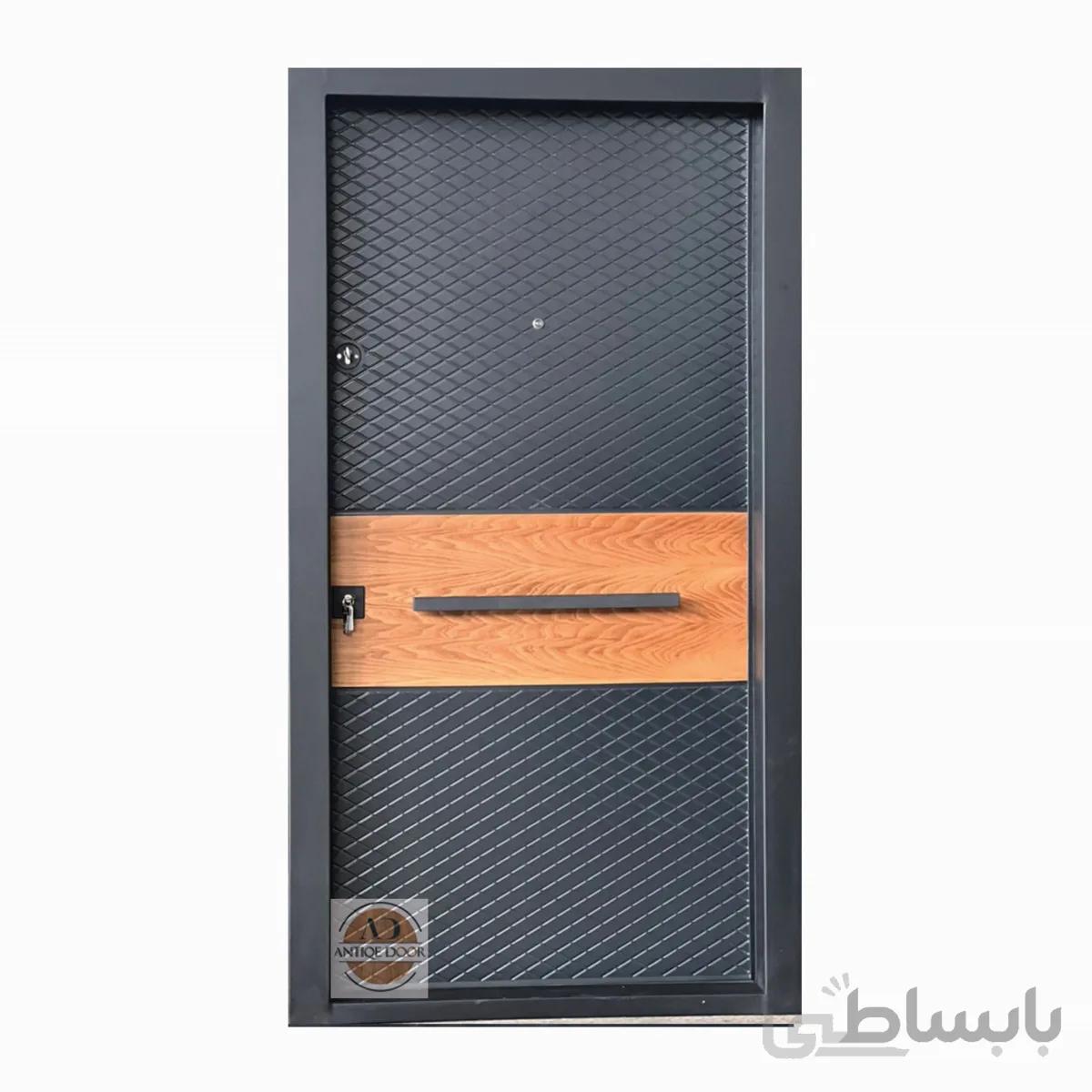 درب ضد سرقت سیوان روکش راش - 110 * 210 / جپ بازشو