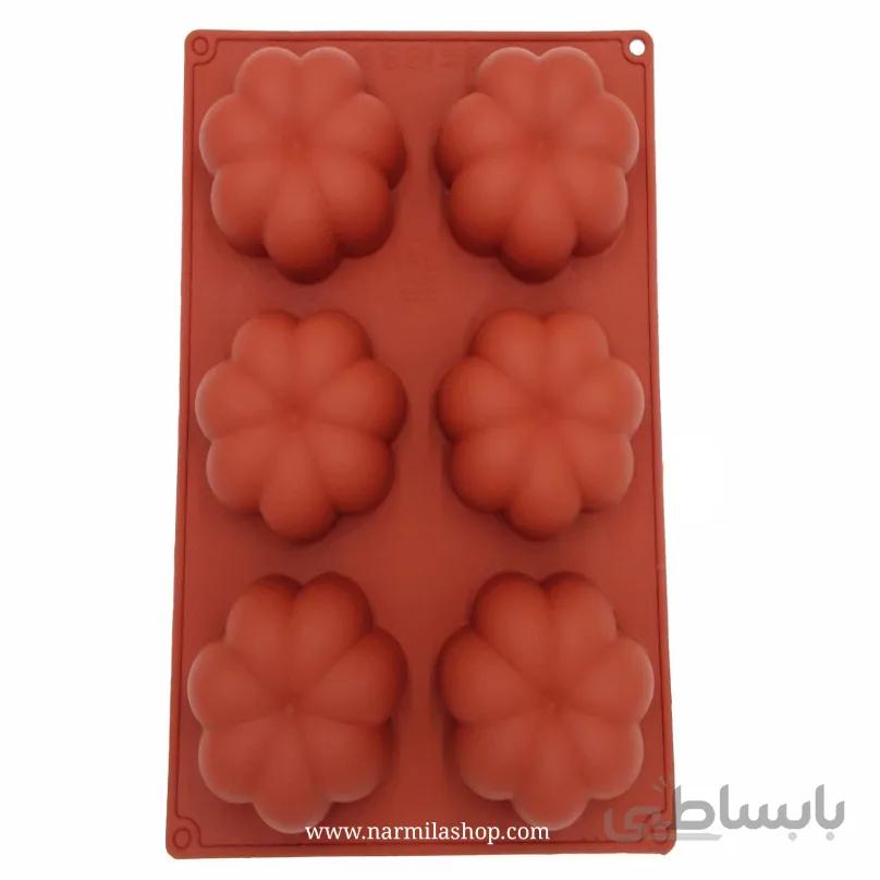 قالب کیک و دسر گل ۶c
