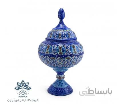 شکلات خوری میناکاری پایه دار 30 سانتی