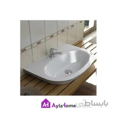 روشویی روکابینتی گلسار مدل لیونا 65 درجه یک