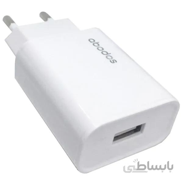 شارژر دیواری آبودوس مدل AS-CS26 به همراه کابل microUSB