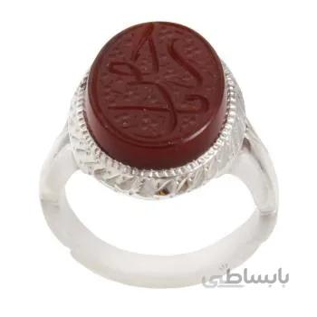 انگشتر نقره مردانه مدل عقیق یمنی رکاب دست ساز کد am_1749