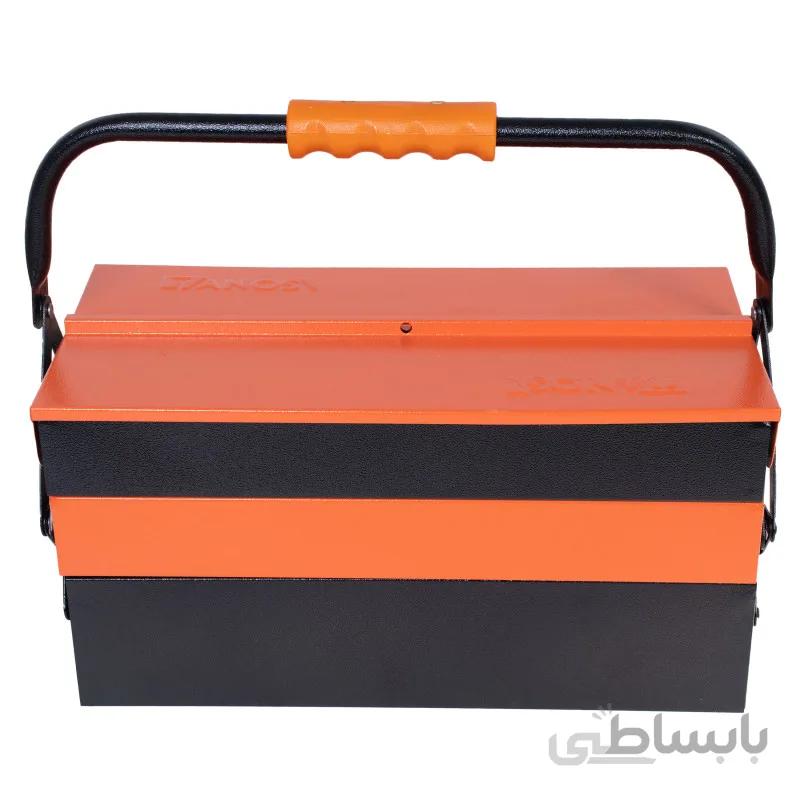 جعبه ابزار فلزی 40 سانتی 3 طبقه تانوس مدل MTB-01-403