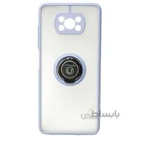 قاب محافظ مات انگشتی شیائومی پوکو اکس3 Translucent Matte Hybrid Ring Case Xiaomi poco طوسی