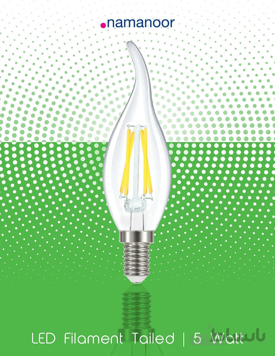 لامپ LED اشکی فیلامنتی (Filament-Tiled) 5وات نمانور