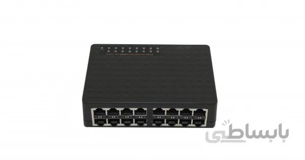 سوییچ 16 پورت مگابیت دسکتاپ مارلیک تک مدل TXE102 ا MARLIK TECH TXE102 16-Port 10/100 Mbps Desktop Switch