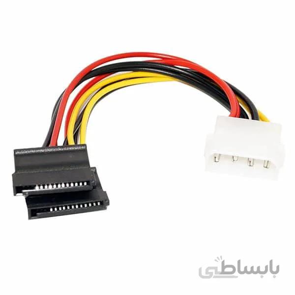 کابل تبدیل یک IDE به دو برق SATA